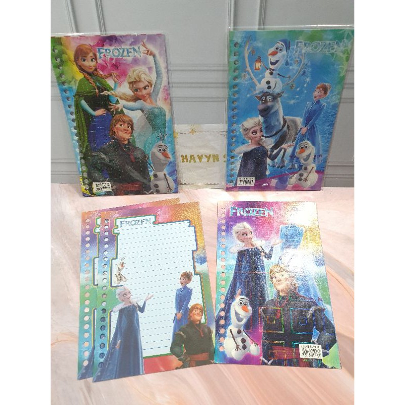 ISI FILE merek KIKY atau Big Boss/LOOSE LEAF/isi kertas File polos/isi binder-Frozen (16lbr)