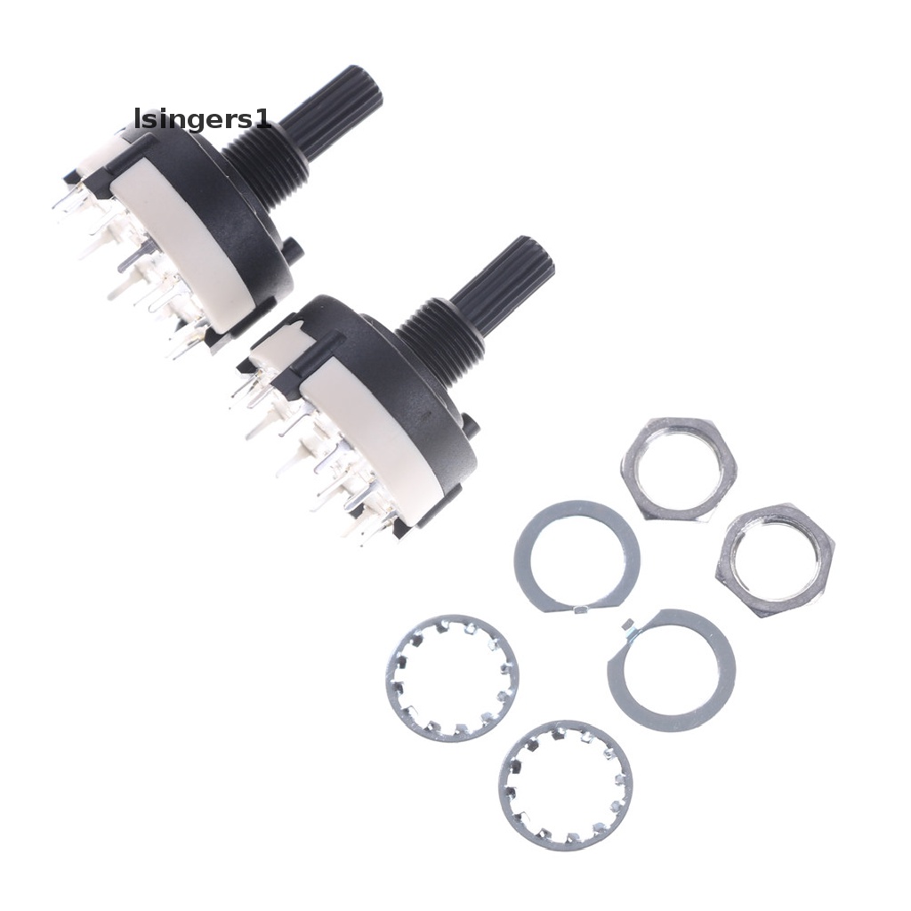 (lsingers1) 2pcs Switch Panel PCB 12 Posisi 1 Tiang 18 Gigi Shaft Adjustable