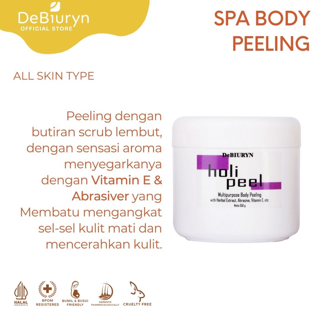 DeBiuryn Holi Peel Body Peeling 350gr - Body Peeling Cream