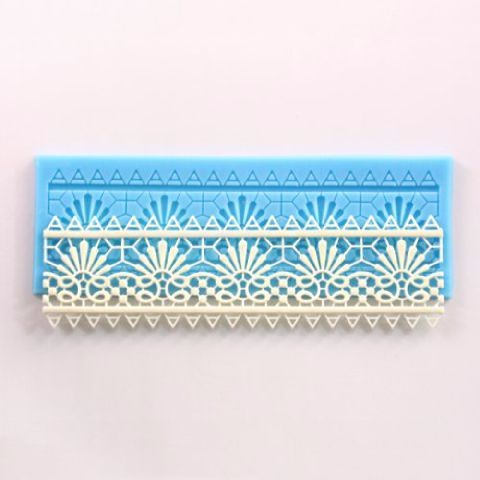 Cetakan Silicone Fondant Cake Decorating Lace Mould TF07