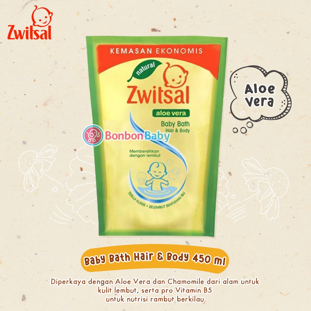 Zwitsal Baby Bath Reff 450ml