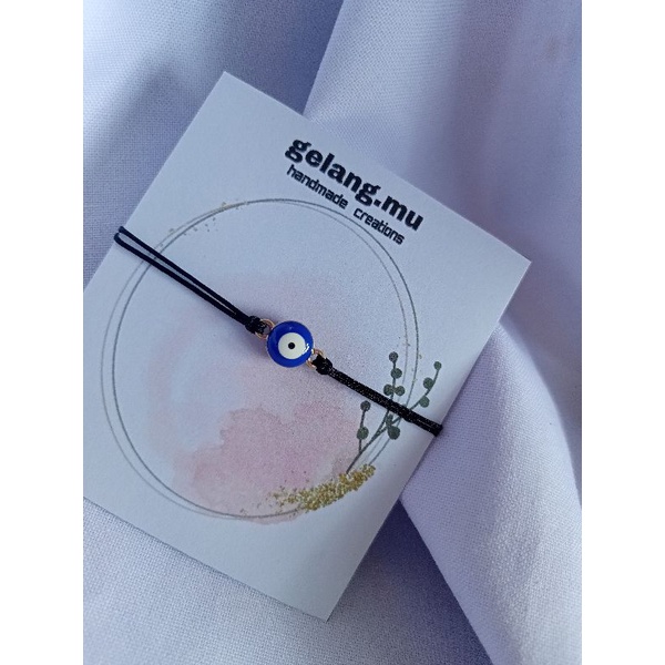 gelang tali evil eye (model serut) tali tipis