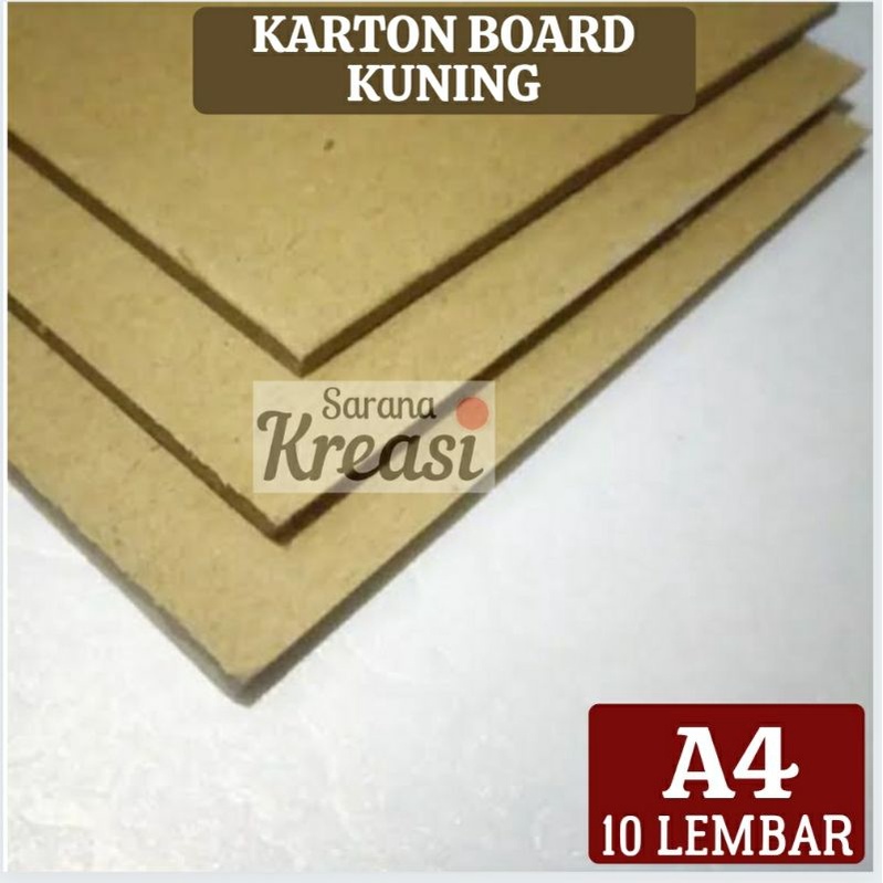 

Karton Board Kuning A4 (2mm) isi 10 Lembar