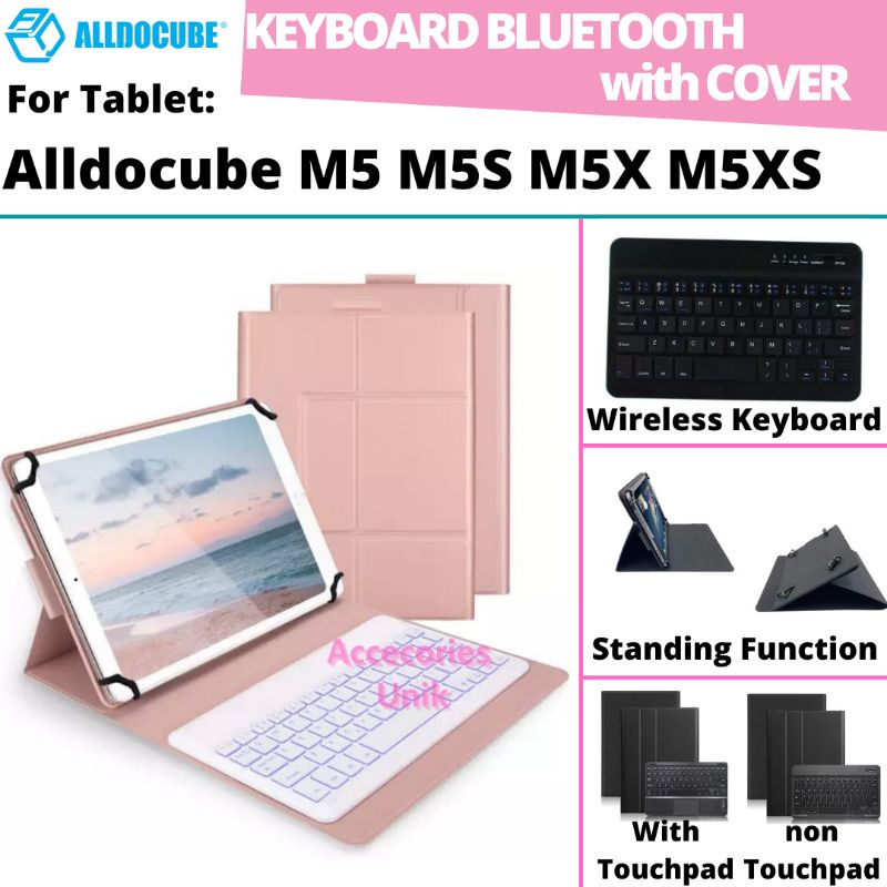 Alldocube M5 M5S M5X M5XS Book Cover Keyboard Wireless Bluetooth Flip Stand Case Casing