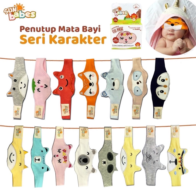 Kacamata Jemur Bayi Sunbabes LIMITED EDITION / Eye mask Protector / Penutup mata bayi