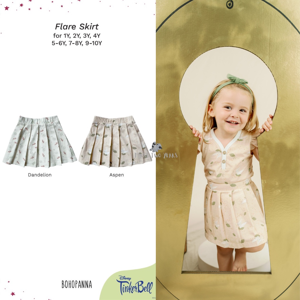 Bohopanna - Flare Skirt Disney Tinkerbell / Rok Anak Perempuan