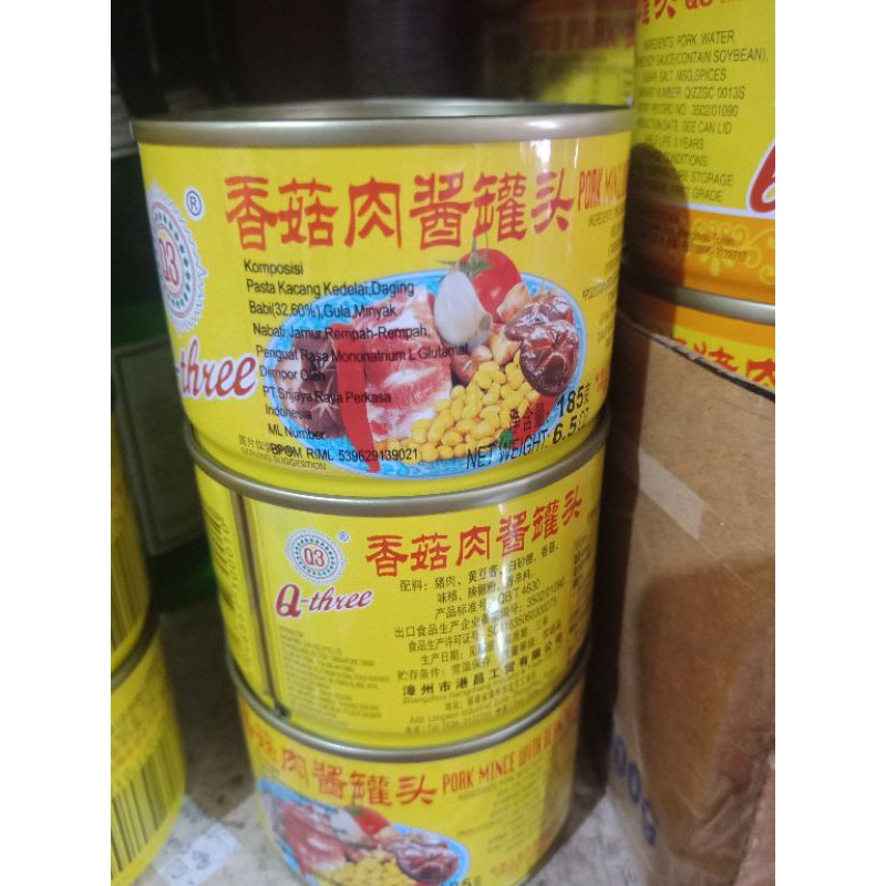 

READY BA CIU Q3 /BACIU Q THREE/MINCE WITH BEAN PASTE 185GRAM PER KALENG