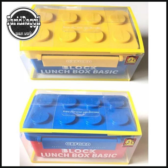 Lunchbox Lego Oxford ORI KOREA - Tutup Biru