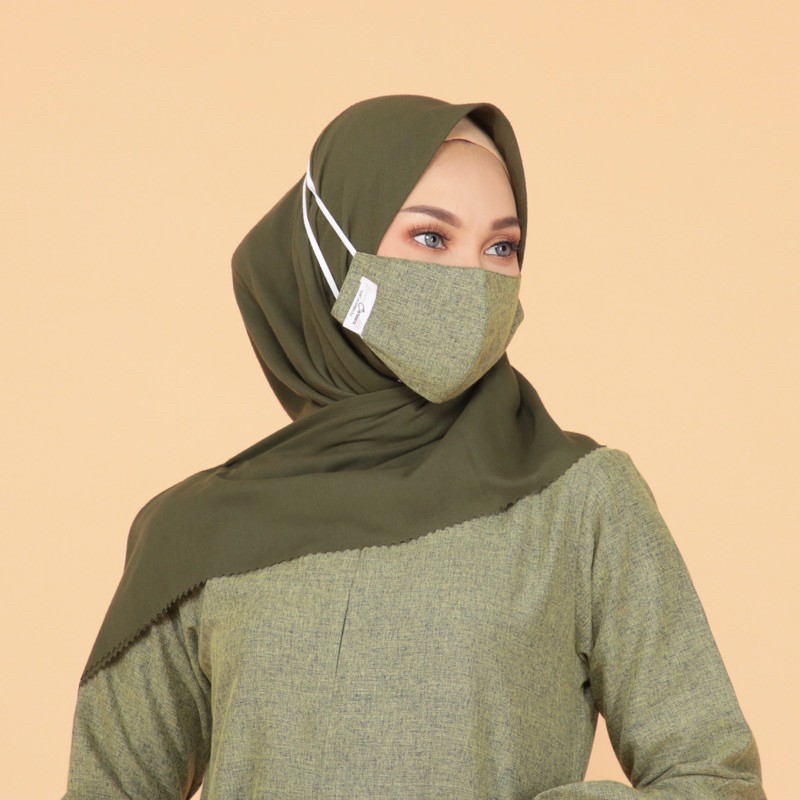 MASKER HEADLOOP 3PLY KATUN MADINAH MASKER HIJAB