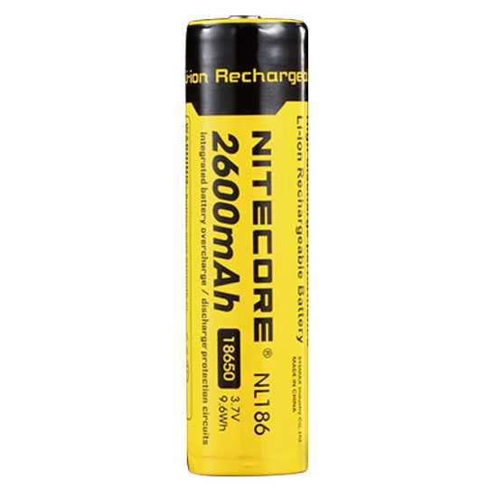 NITECORE 18650 Baterai Li-ion 2600mAh 3.7V - NL1826