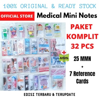 NEW 2022 || TERLENGKAP TERMURAH Paket Medical Mini Notes 32 PCS |Paket MMN 25 bk + 7 cards || Paket Komplit