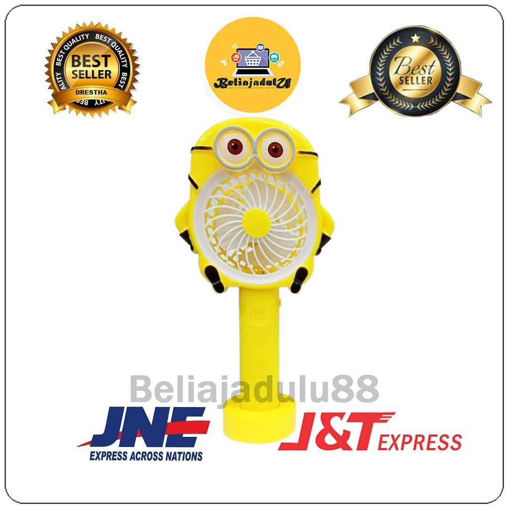 Beliajadulu88 Kipas Angin Lampu Led Handy Mini Fan Usb Portable Karakter