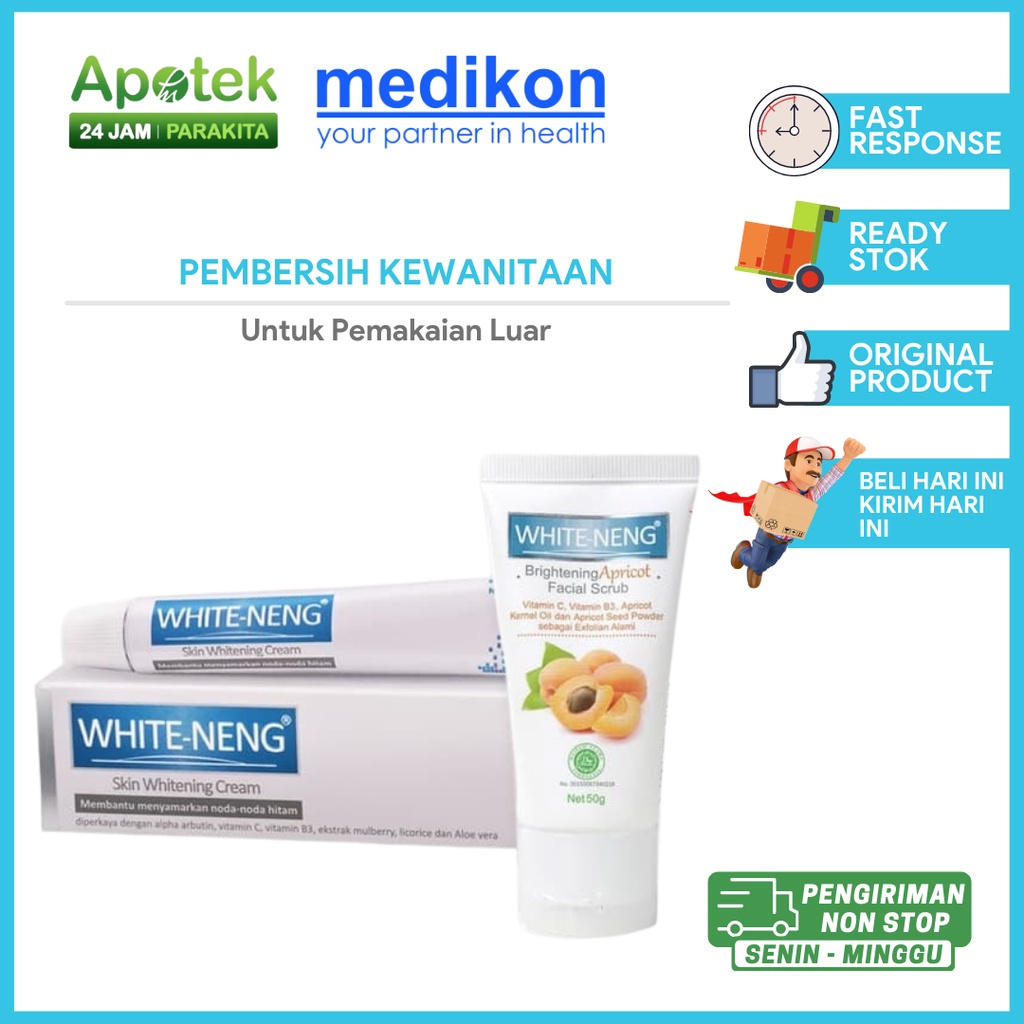 White-Neng Cream / Krim White Neng / Skin Whitening Cream Pencerah Kulit / Facial Scrub Memudarkan F