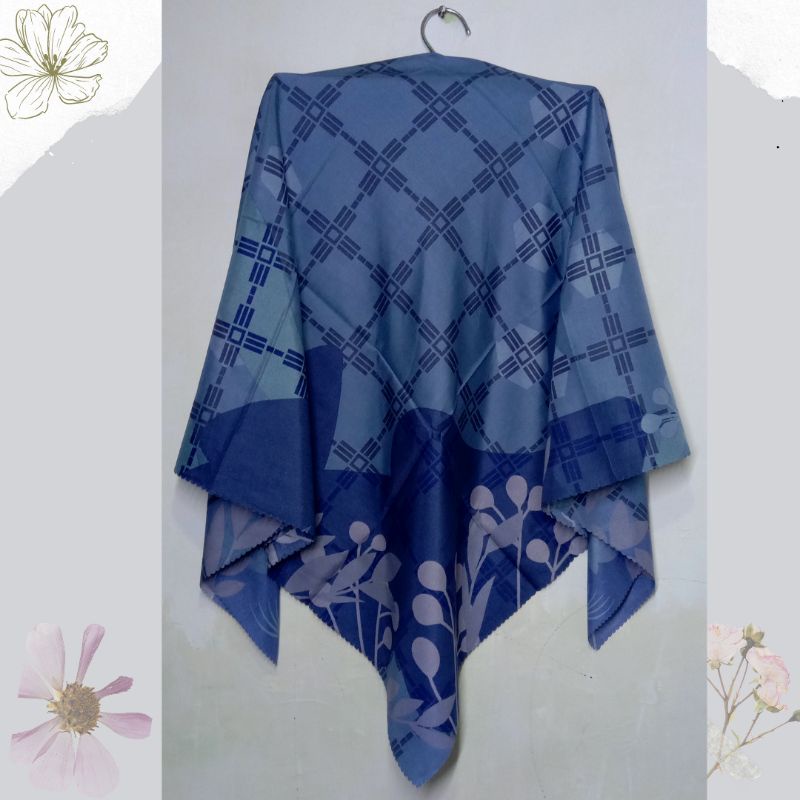 Jilbab Segi Empat Motif Laser Cut Azara-J1