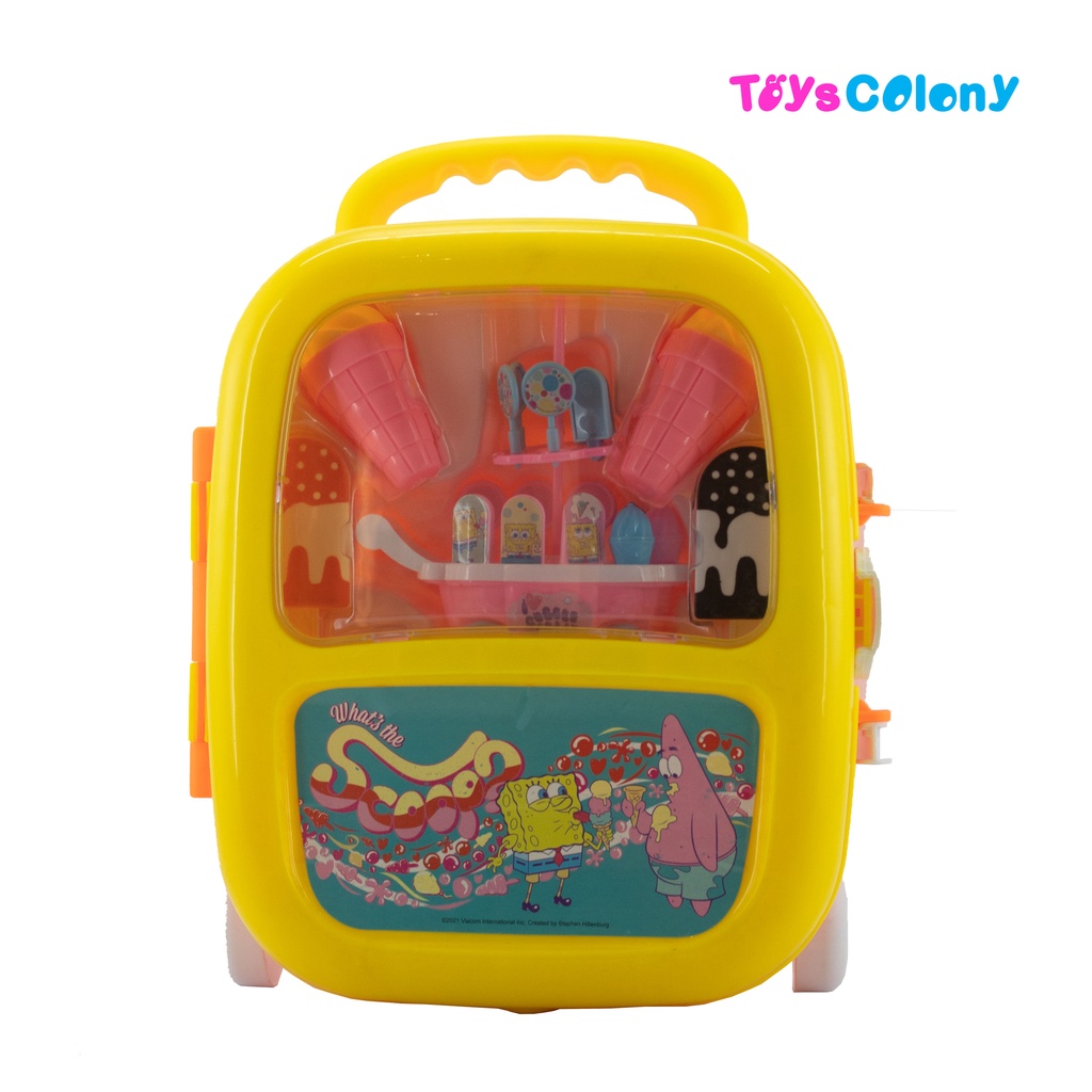 MAINAN KOPER / TRAVEL BAG ICE CREAM SET SPONGEBOB SB 111