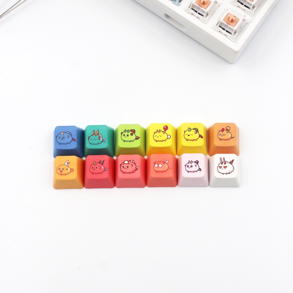 Axie Infinity OEM Profile PBT Sublimation Decoration Personality Keycap