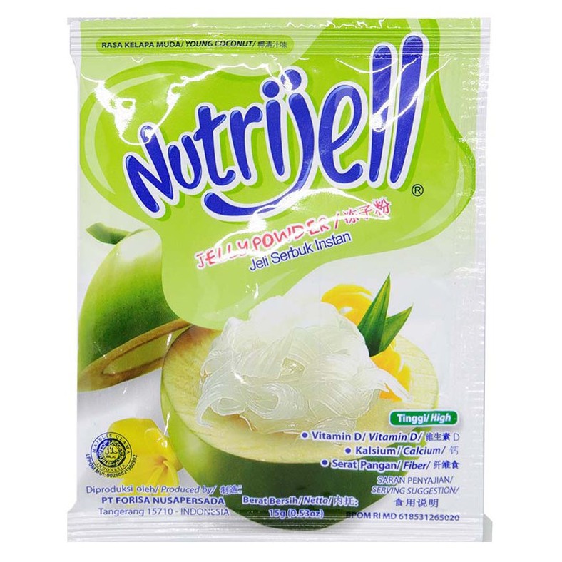 

[Eko] Nutrijell Rasa Kelapa Muda 10gr Agar Nutrijel Young Coconut Jelly Powder