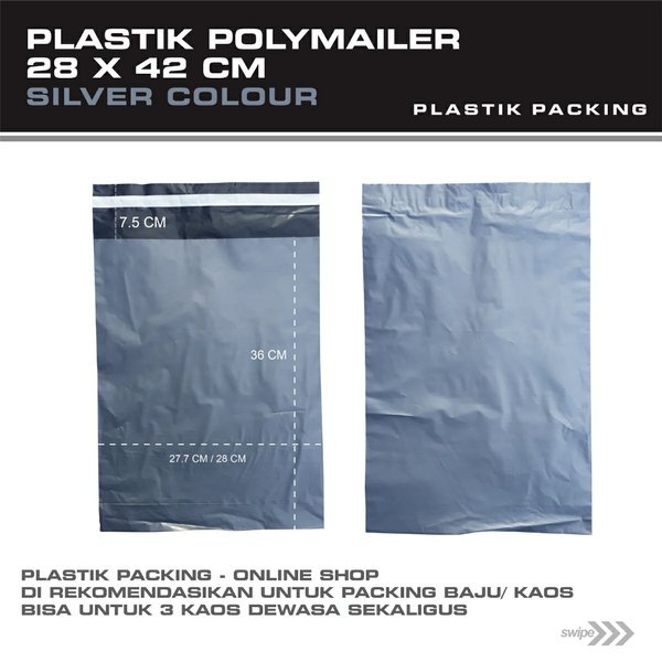 

PLASTIK PACKING POLYMAILER 28X42 MERK KHARISMA