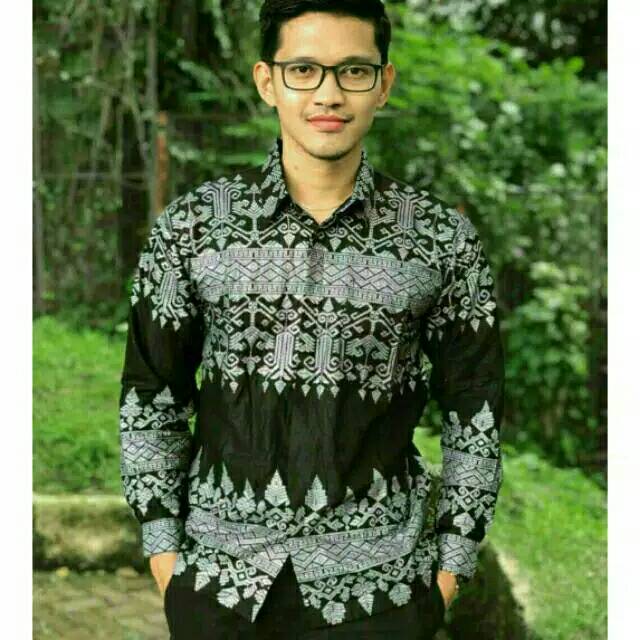 Kemeja baju batik pria seragam kantor anjani