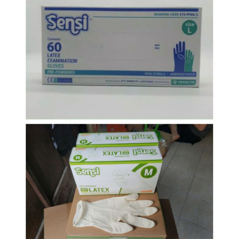 Sarung tangan latex sensi gloves sarung tangan sensi