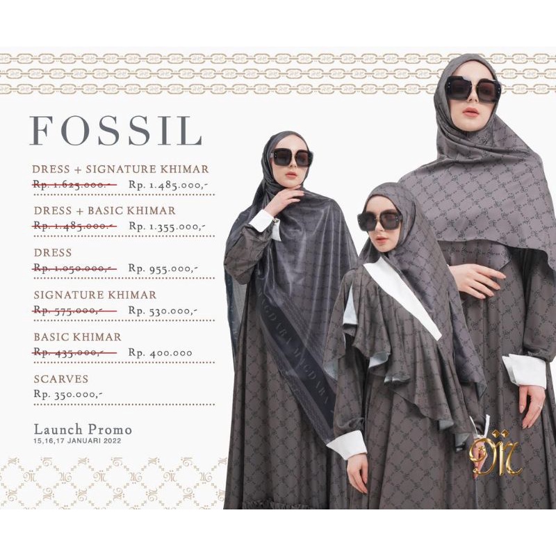 KHIMAR SET SYARI MAGDARA TERBARU SANDSTONE OXFORD FOSSIL ORION FOREVER BLUE ORI