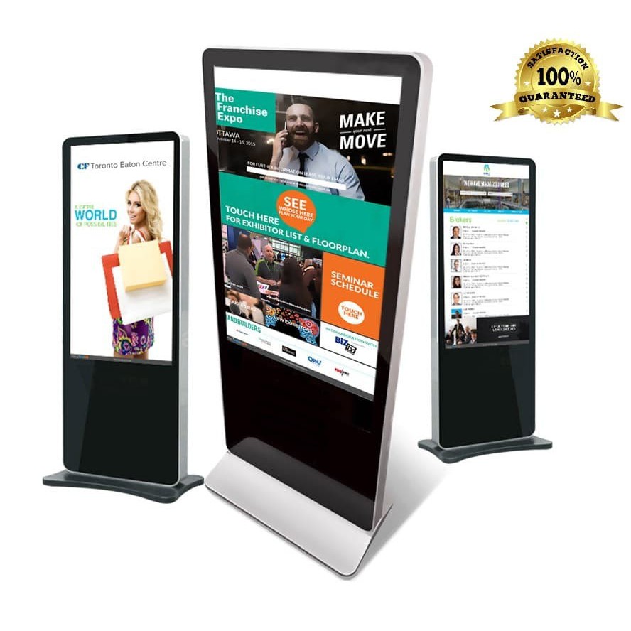 digital signage 43 inch standing non touch