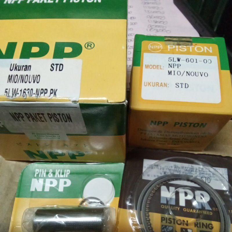 PISTON KIT SEHER KIT MIO/NOUVO NPP OS STD 25 50 75 100 125 150 175 200 NPP Original 100%