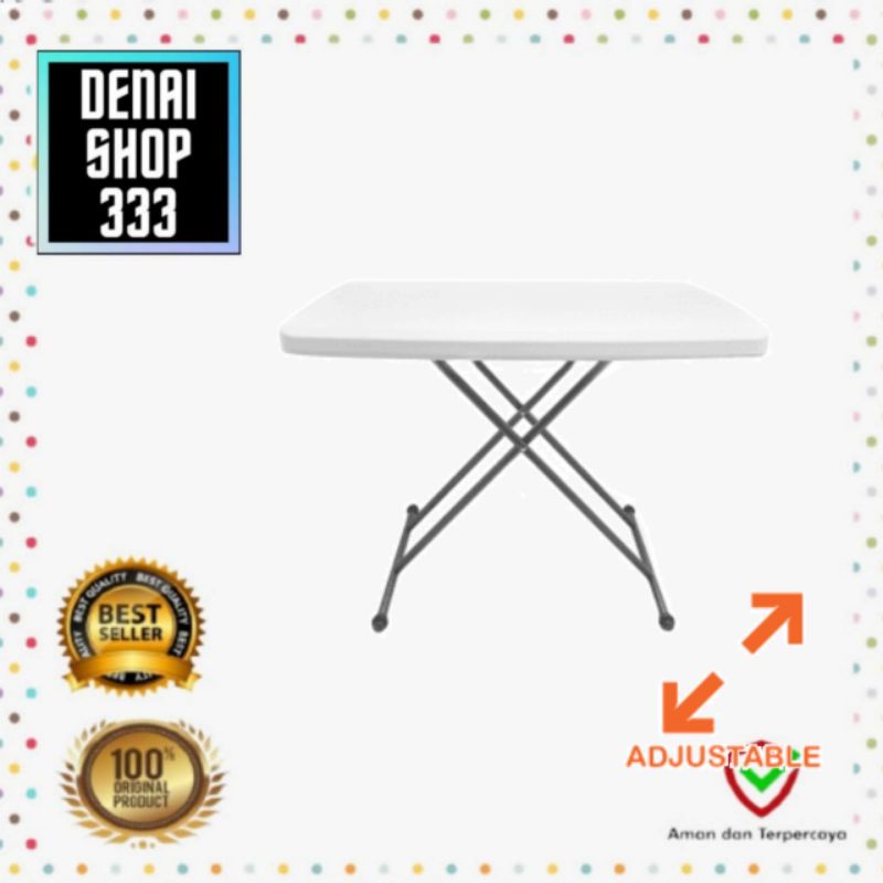 Krisbow Meja Lipat Adjustable - Putih
