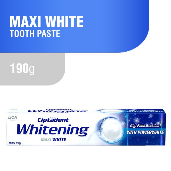 Ciptadent Toothpaste Whitening Maxi White 190gr