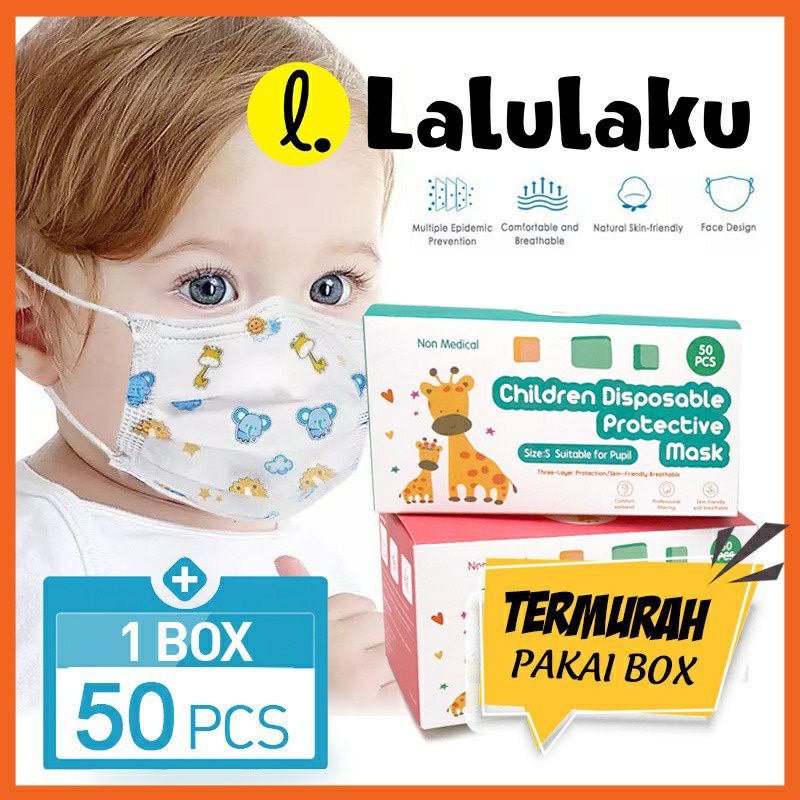 masker anak 3ply masker anak karakter masker anak medis