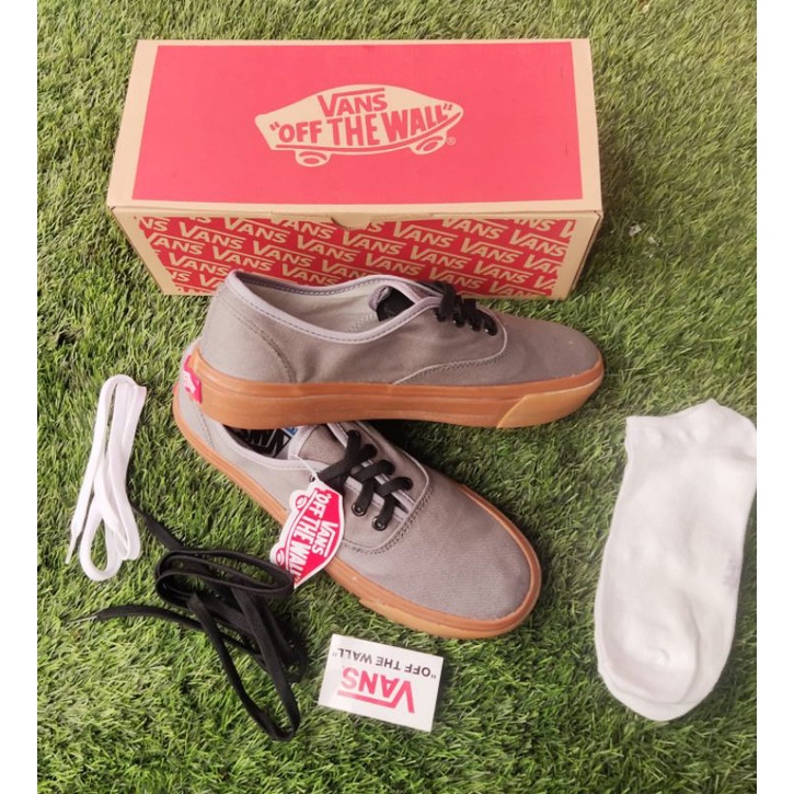 SEPATU PRIA VANSS AUTENTIC GRAY GUM WAFLE DT BNIB MADE IN CHINA PREMIUM IMPORT SEPATU WANITA SEPATU SNEAKERS