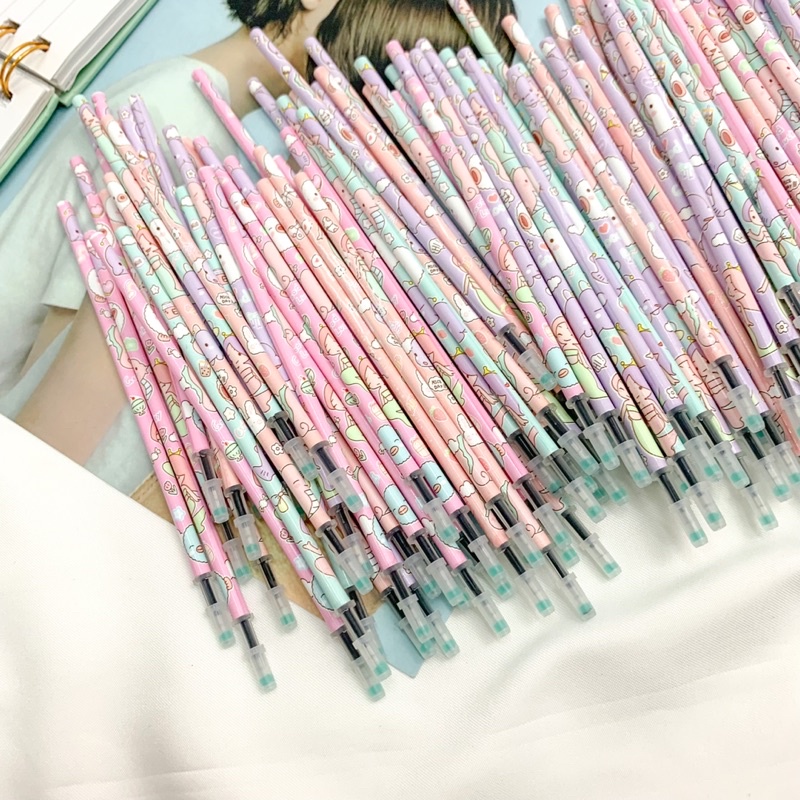 

reffil isi pulpen pena pen tinta isi ulang ready kado unik warna pastel random lilac kado unik ready