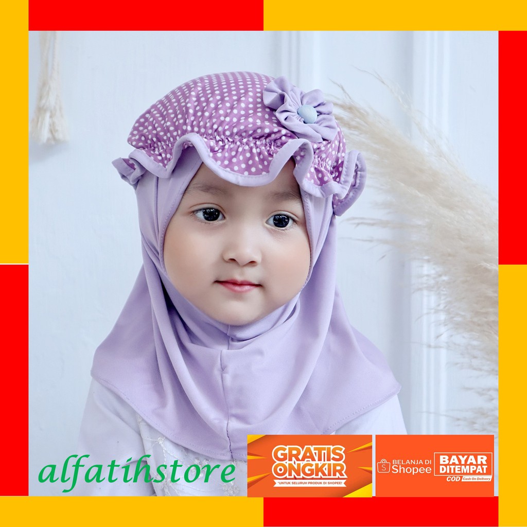 TOP PRODUK JILBAB ANAK TOPI POLKADOT / JILBAB ANAK LUCU / HIJAB ANAK MURAH / KERUDUNG ANAK PEREMPUAN KERUDUNG ANAK BAYI PEREMPUAN JILBAB ANAK 2 TAHUN HIJAB ANAK BAYI TERBARU