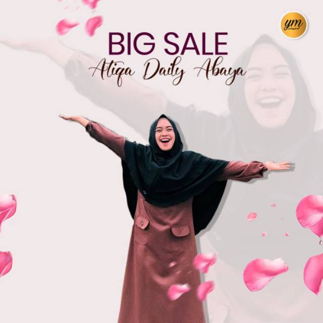 Gamis Atiqa Daily Abaya YM Project