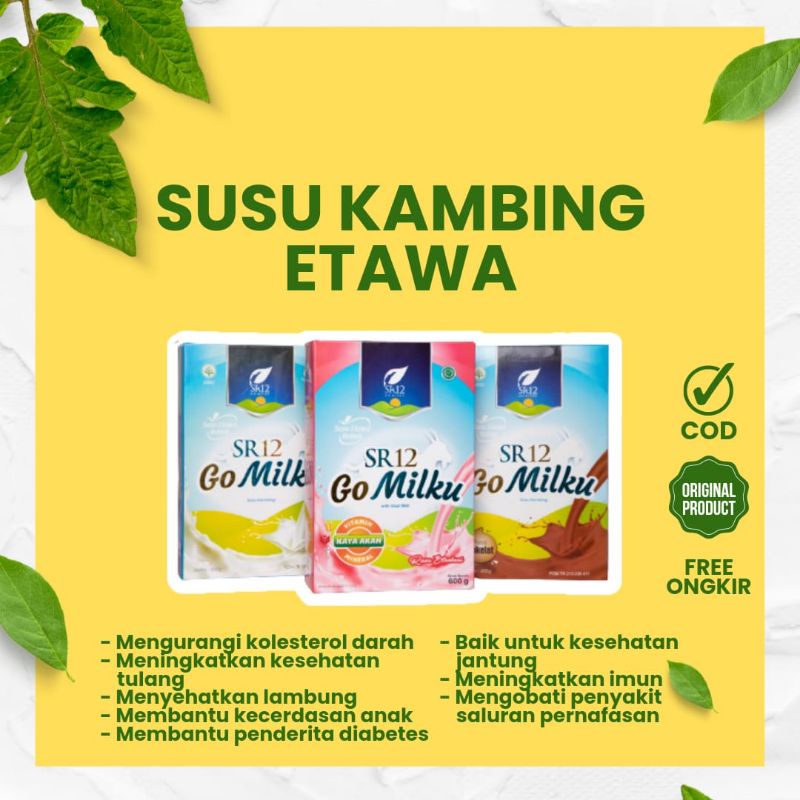 

(COD) SUSU KAMBING ETAWA GOMILKU ORIGINAL COKLAT STRAWBERRY SUSU KAMBING ETAWA SR12 STROBERI SUSU KAMBING SUSU LAMBUNG SUSU JANTUNG SUSU KOLESTEROL SUSU ANAK SUSU BAYI SUSU LANSIA DIABETES OSTEOPOROSIS