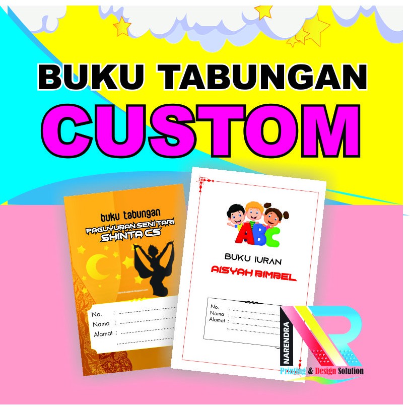 

Buku Tabungan Custom Free Desain Laminasi Cetak Note Catatan