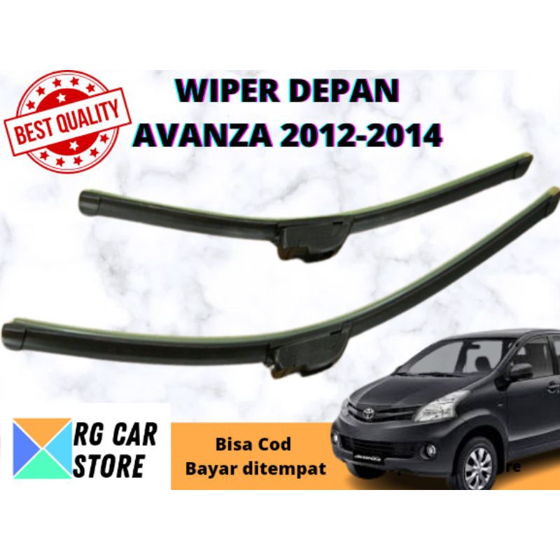 WIPER AVANZA 2012-2014 FRAMELESS ISI 2 SET DIJAMIN PNP TINGGAL PASANG BERKUALITAS