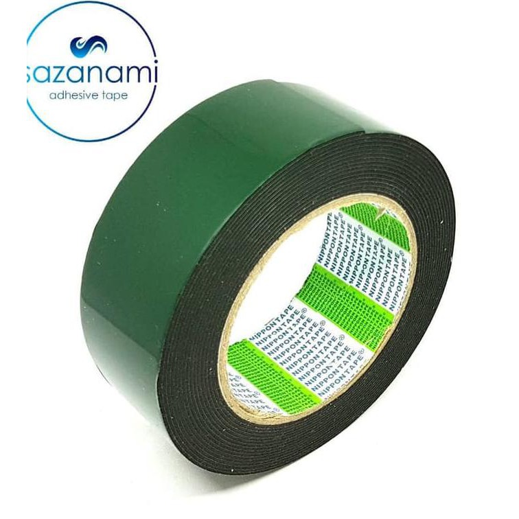

HOT SALE|BEST SALLER Nippon Double Tape Foam 2" 44mm x 5m Double tape hijau busa 3M hitam
