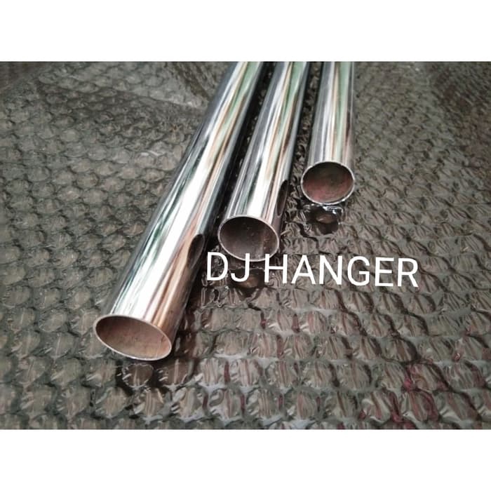 Pipa Bulat Besi chrome 180cm(1,8meter)