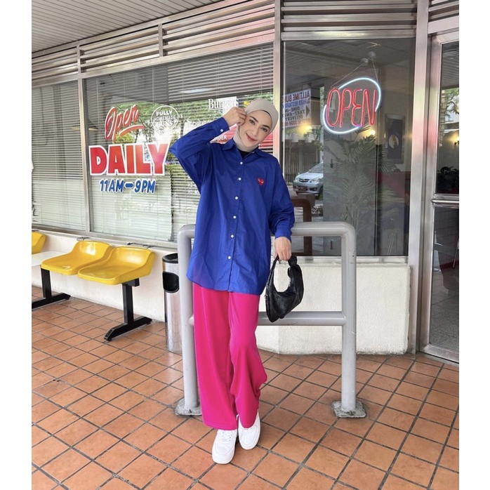 Play Cdg Oversized - Kemeja Cdg Import BKK - Kemeja Oversize E5