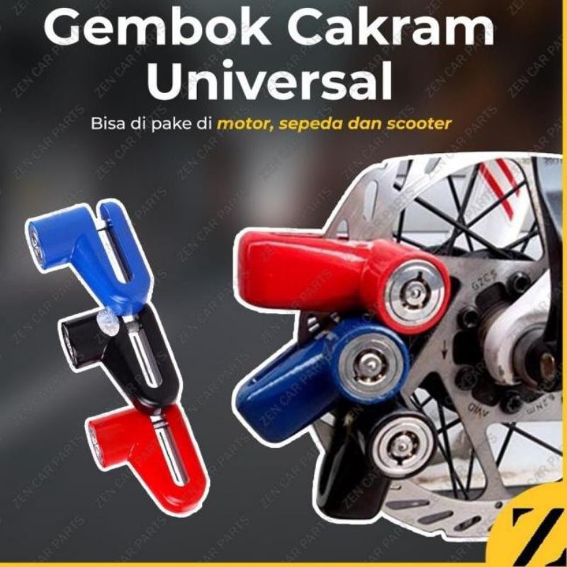 Kunci Pengaman Motor Kunci cakram motor kunci Disc Kunci Gembok Piringan Cakram