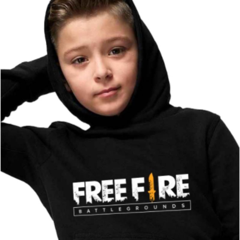 Jaket Anak Laki laki Hoodie FREE FIRE/Sweater anak