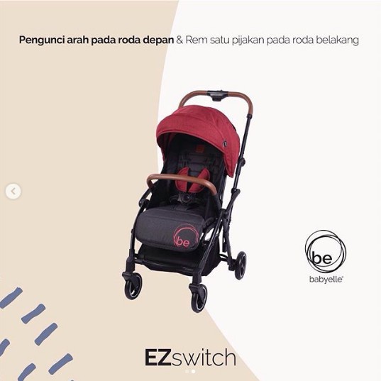 Babyelle Stroller EZ Switch S523 - Kereta Dorong Anak B/SBE-S523