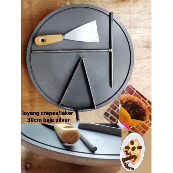 Wajan°crepes/leker°kumpit°bahan°asli°baja