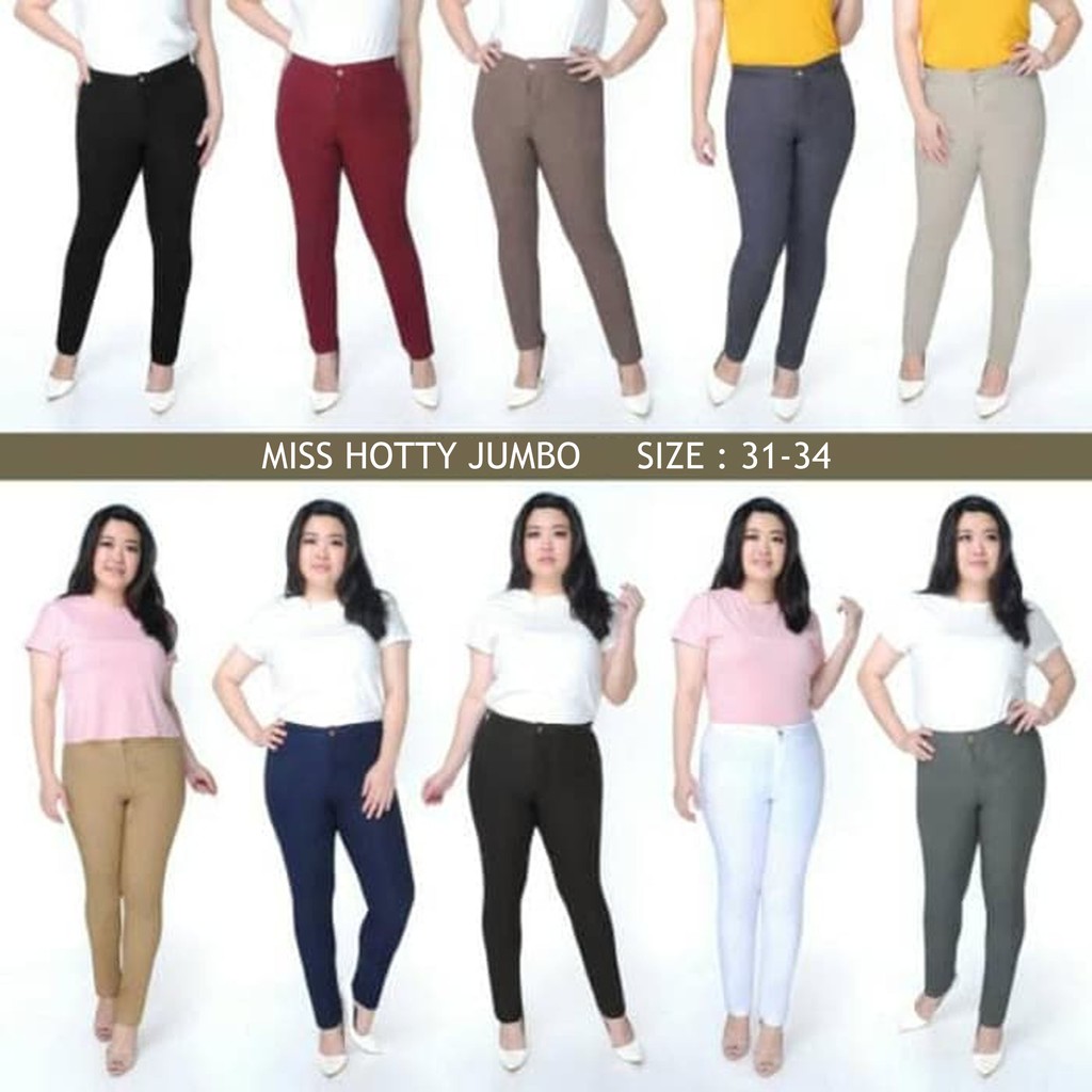 Celana JUMBO Premium Import / Celana Highwaist Ukuran JUMBO SIZE 31-34