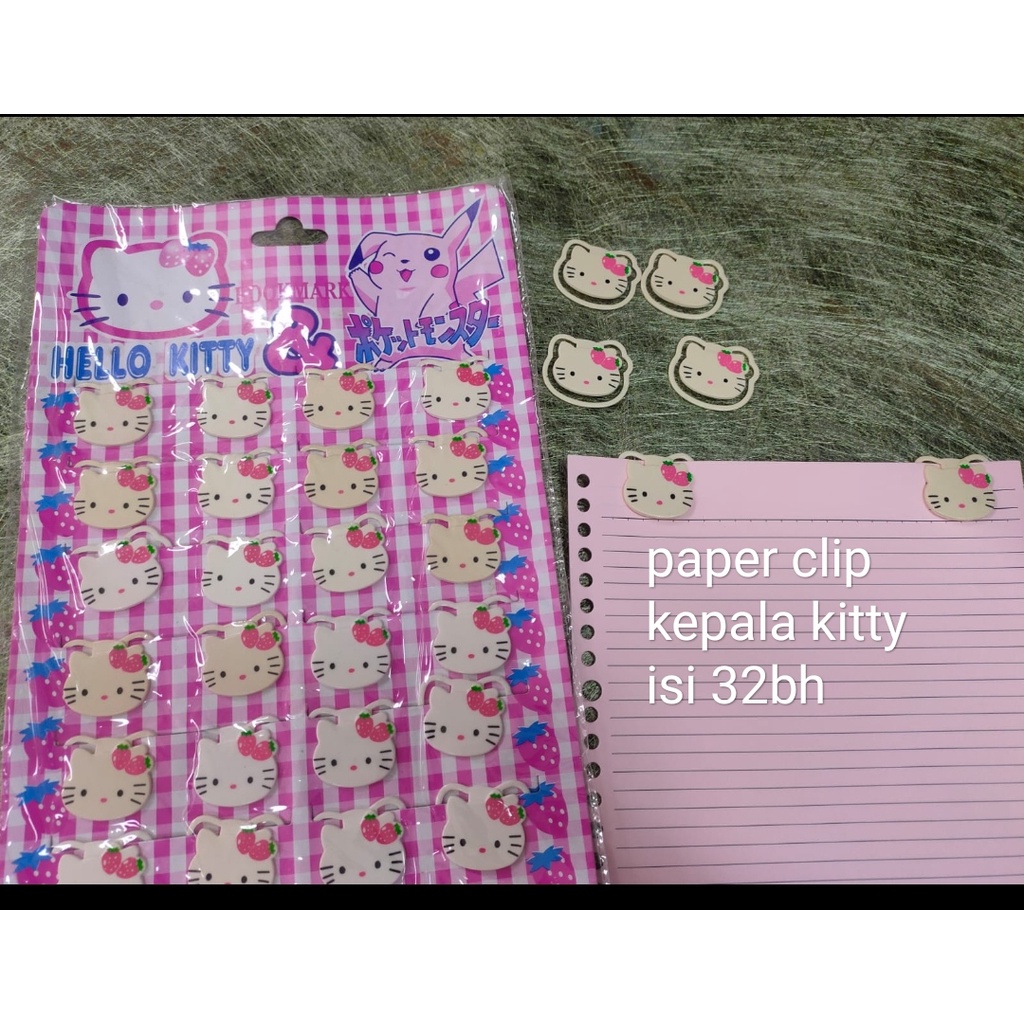 

book mark paper clip hello kitty isi 32 bh