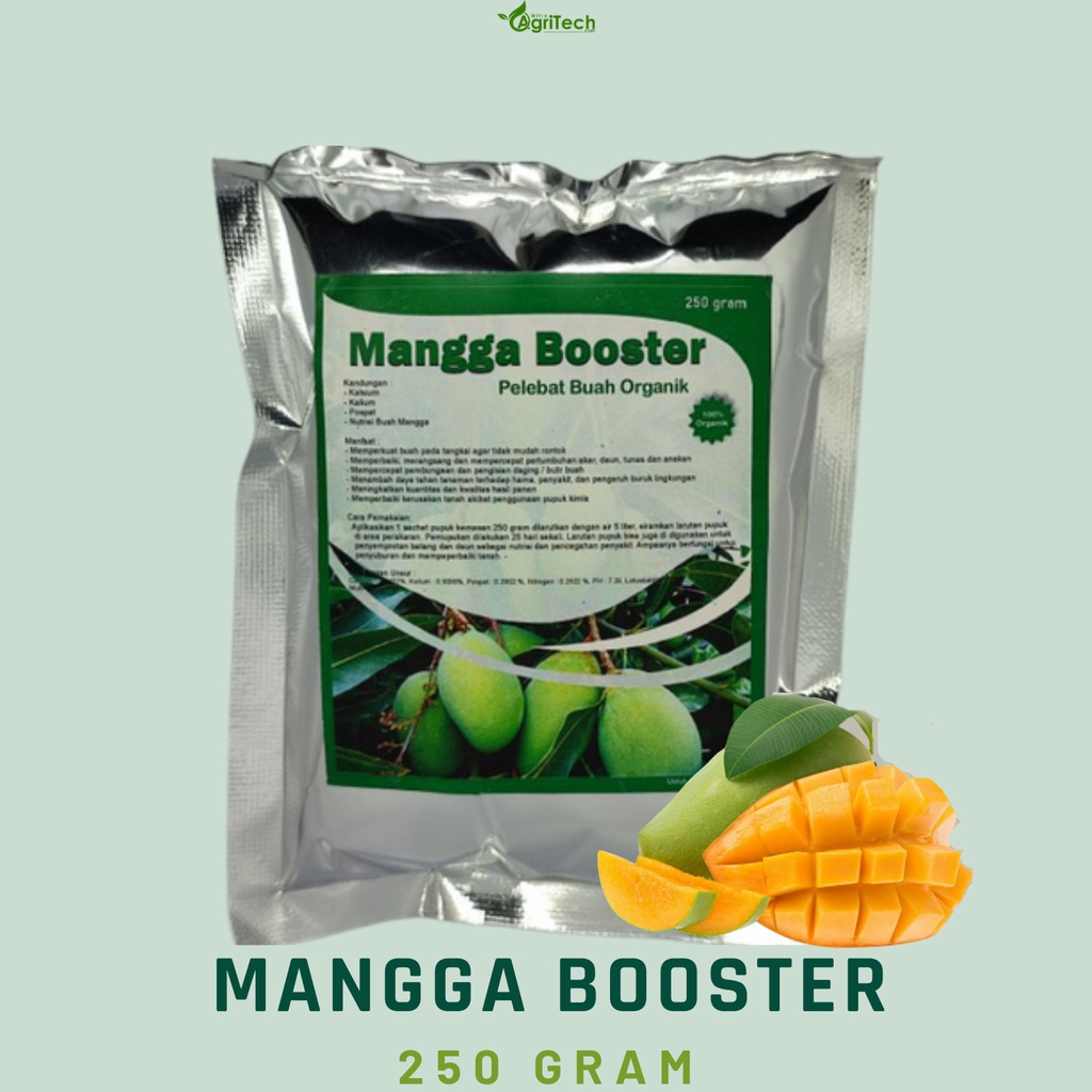 Jual Booster Mangga Pupuk Pelebat Buah Perangsang Serbuk Cepat Berbuah Organik Anti Rontok