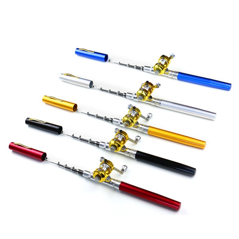 Joran Pancing Pena Joran Pancing Pena + Reel Portable Fish Pen Mini Rod ST Y0011