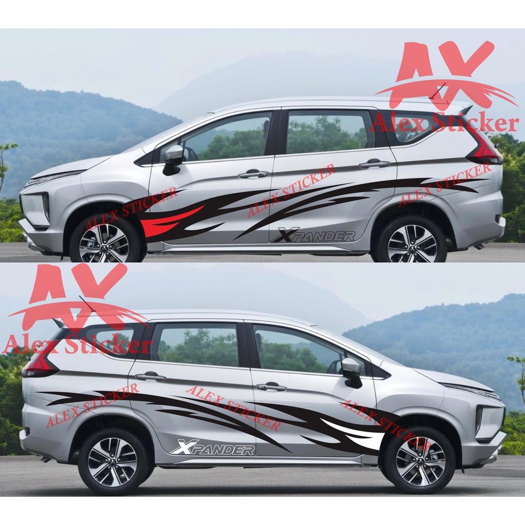 STIKER CUTING STICKER MOBIL MITSUBISHI EXPANDER PAJERO FORTUNER CUSTOM TEXT