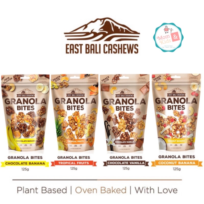 East Bali Cashews Granola Bites 125gr | Snack Cemilan Sehat